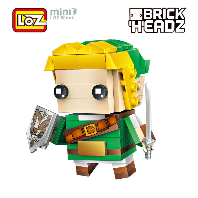 Link Zelda Lego Bricks, Legend Zelda Build, Lego Brickheadz Zelda