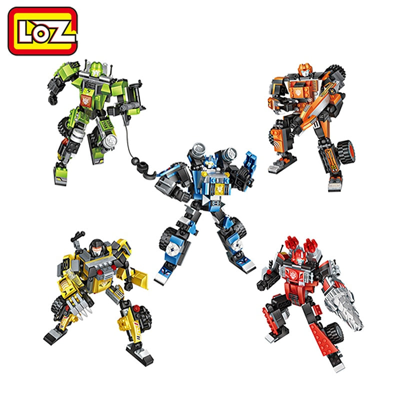 LOZ MINI BLOCK Lego Robot Transformation Is Available In 5 Types (Code  1819-1823).