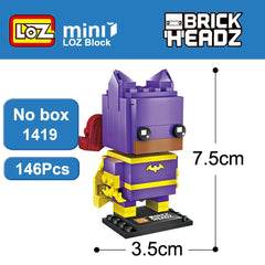Loz Mini Building Blocks Brick Headz Super Hero Figures