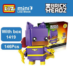 Loz Mini Building Blocks Brick Headz Super Hero Figures