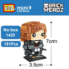 Loz Mini Building Blocks Brick Headz Super Hero Figures