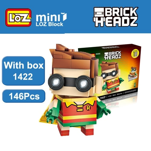 Loz Mini Building Blocks Brick Headz Super Hero Figures