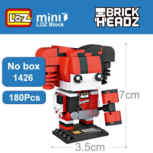Loz Mini Building Blocks Brick Headz Super Hero Figures
