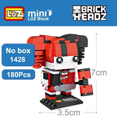 Loz Mini Building Blocks Brick Headz Super Hero Figures