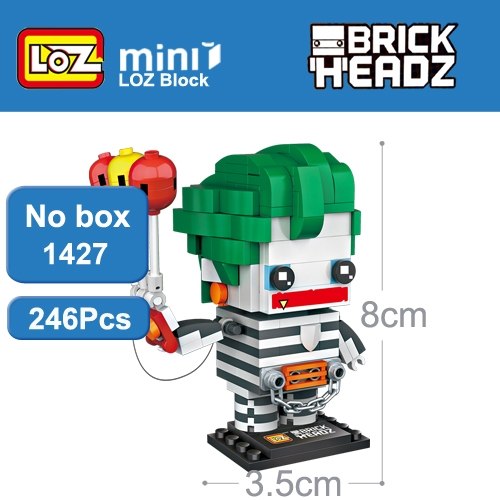 Loz Mini Building Blocks Brick Headz Super Hero Figures