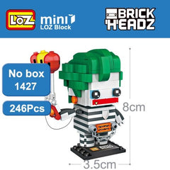 Loz Mini Building Blocks Brick Headz Super Hero Figures