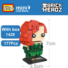 Loz Mini Building Blocks Brick Headz Super Hero Figures