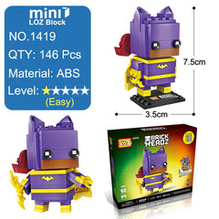 Loz Mini Building Blocks Brick Headz Super Hero Figures