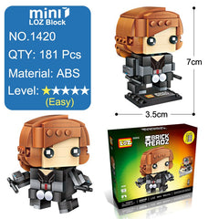 Loz Mini Building Blocks Brick Headz Super Hero Figures