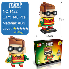 Loz Mini Building Blocks Brick Headz Super Hero Figures