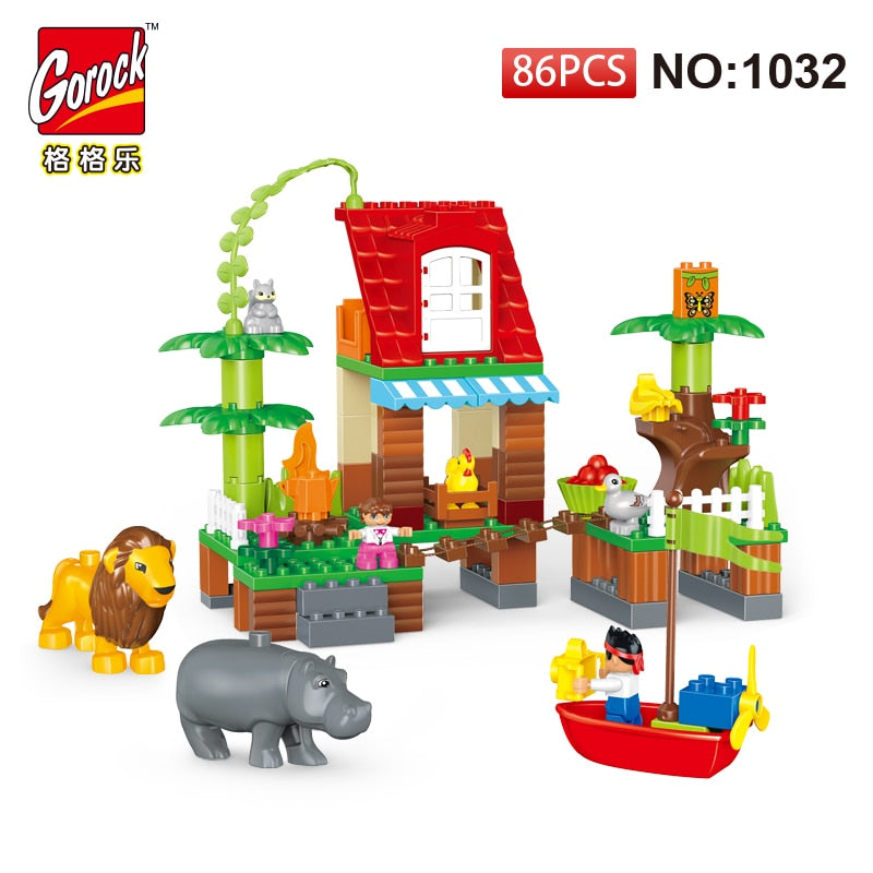 Gorock Big Building Blocks Jungle House