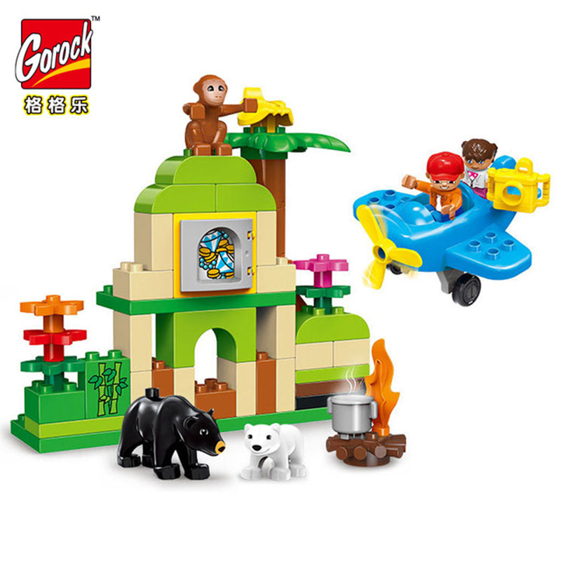 Gorock Big Building Blocks Jungle Animals